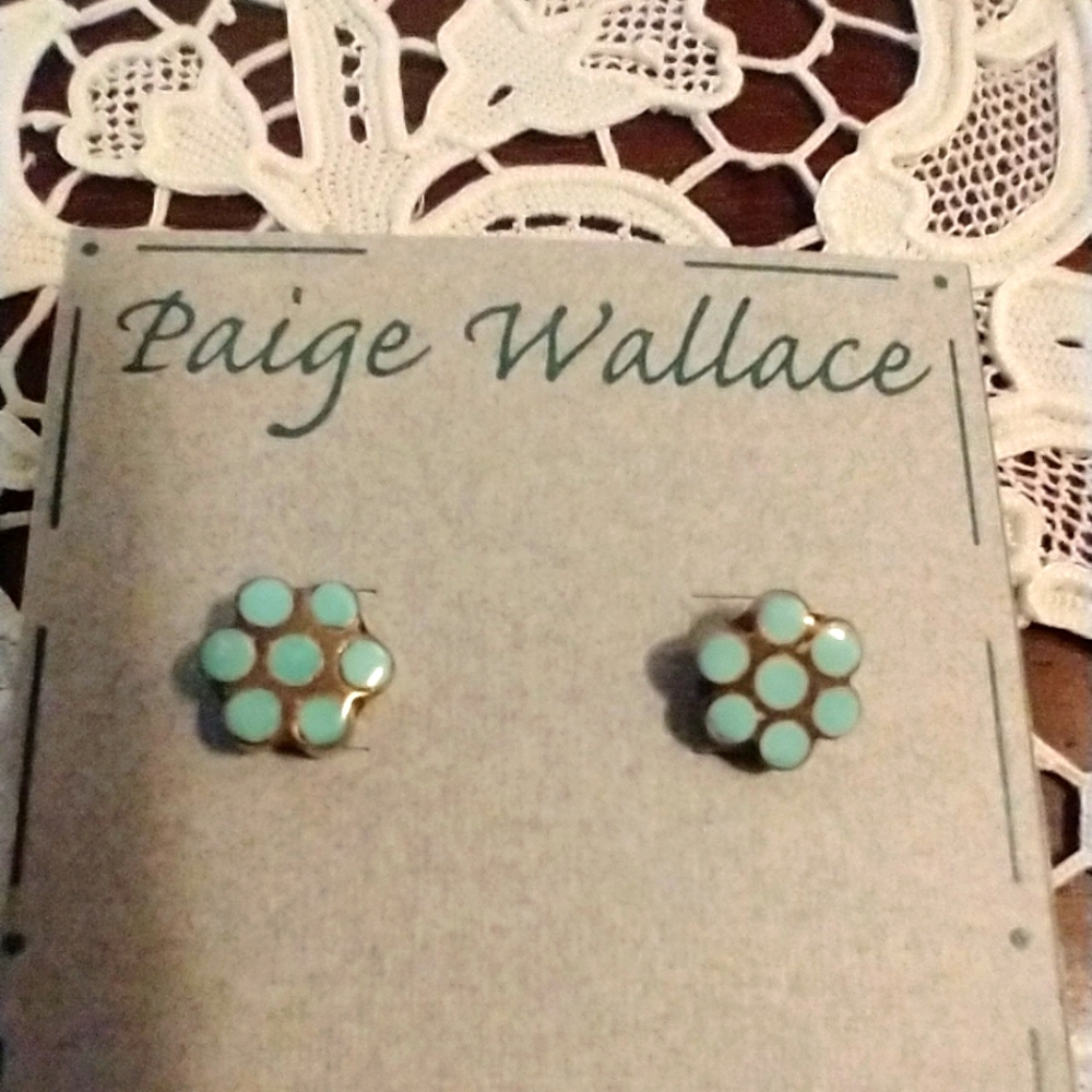Handcrafted turquoise earrings